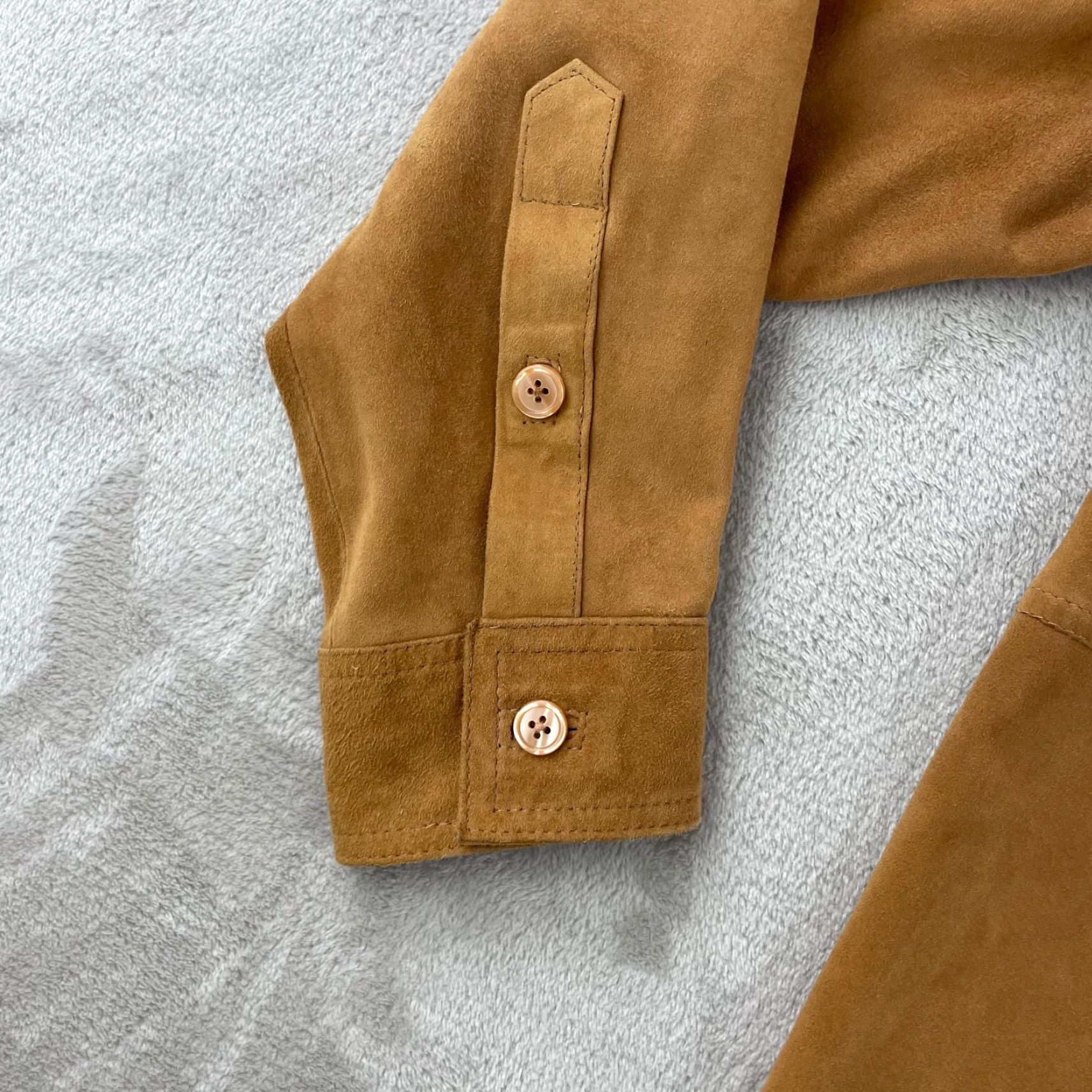 Brioni BRIONI Leather Suede Shirt Jacket Men 40 US M Brown Italy Designer Cardigan? Size US M / EU 48-50 / 2 - 6 Thumbnail