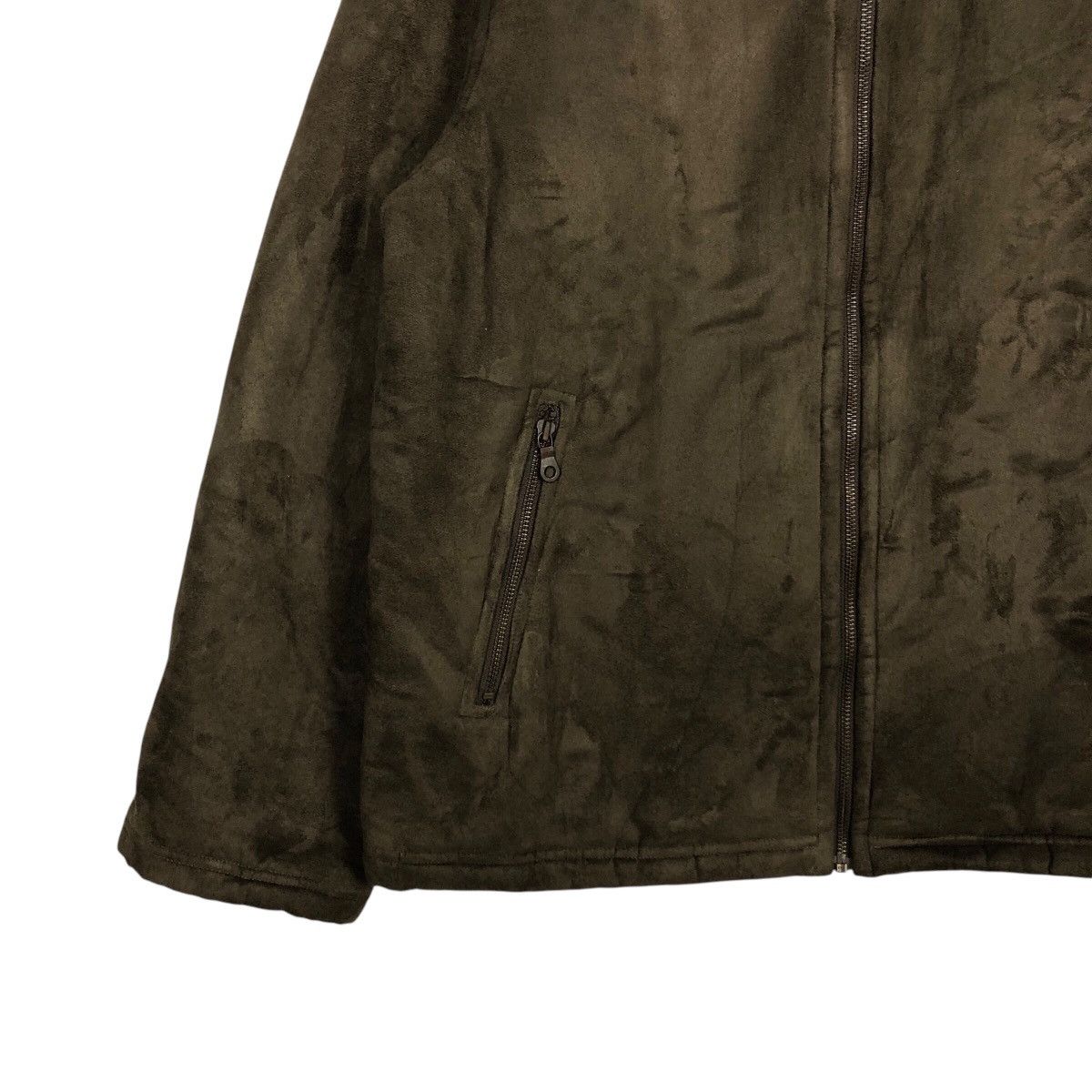 Japanese Brand 📌Vintage Leather Jacket Uniqlo Sherpa Blanket Issey Miyake Size US L / EU 52-54 / 3 - 5 Thumbnail