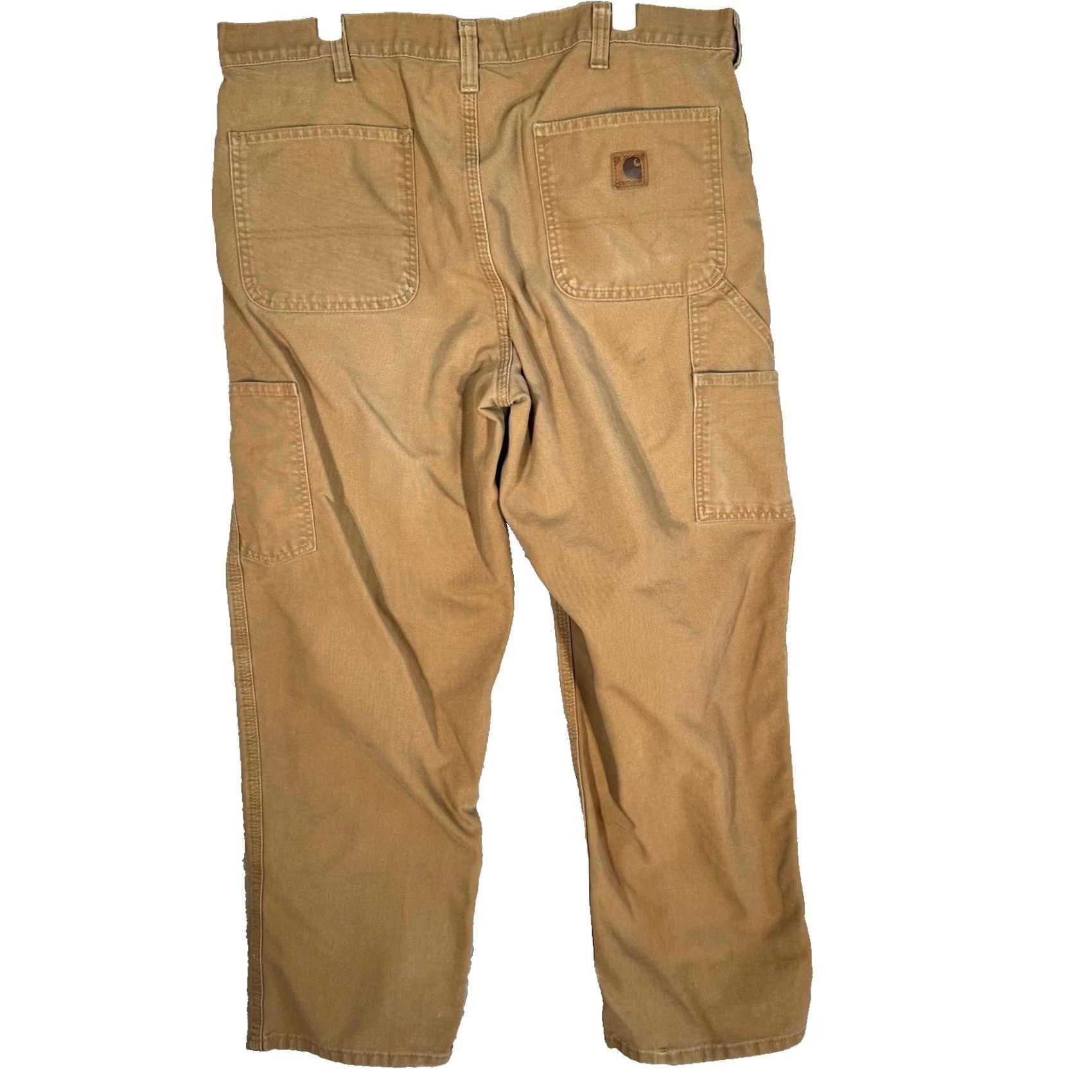 Carhartt Carhartt Pants Mens 38x30 Brown Workwear Dungaree Fit Distressed Stained Rugged Canvas Casual Workwear Mens Brown Carhartt 383-33 Size US 38 / EU 54 - 2 Thumbnail