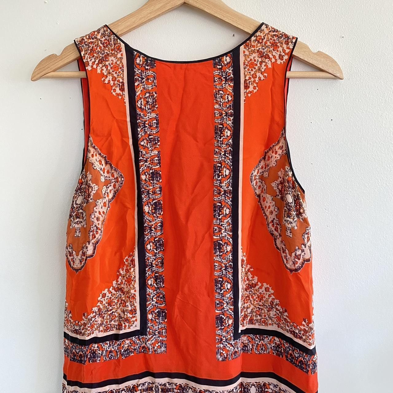 Vintage MAEVE ORANGE MINI DRESS BOHO SIZE 0 Size XS / US 0-2 / IT 36-38 - 5 Thumbnail