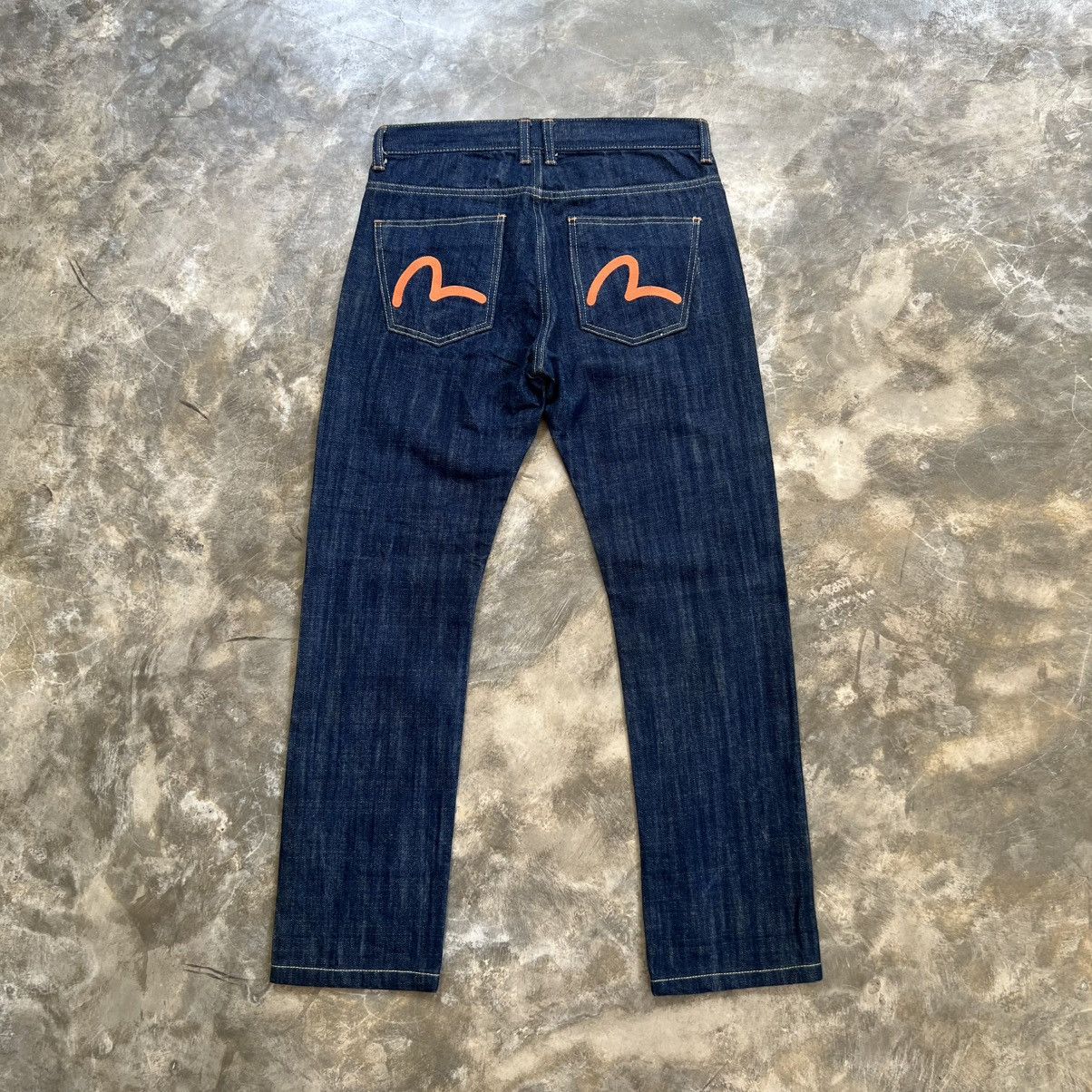 Japanese Brand Evisu Double logo Embroidery Pocket Jeans Size US 30 / EU 46 - 1 Thumbnail