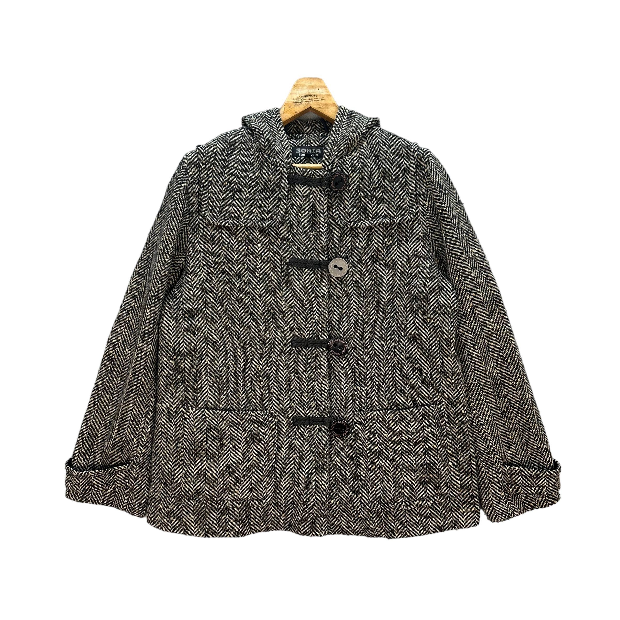 Sonia Rykiel SONIA RYKIEL HOODED COAT JACKET #8381-006 Size XL / US 12-14 / IT 48-50 - 1 Thumbnail