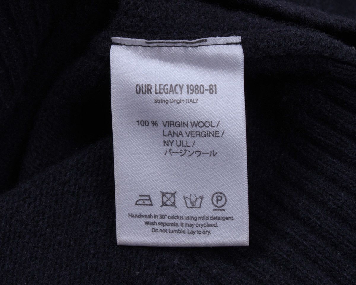 Designer × Our Legacy OUR LEGACY 1980-81 Virgin Wool Boiled Knit Sweater Size US L / EU 52-54 / 3 - 12 Thumbnail