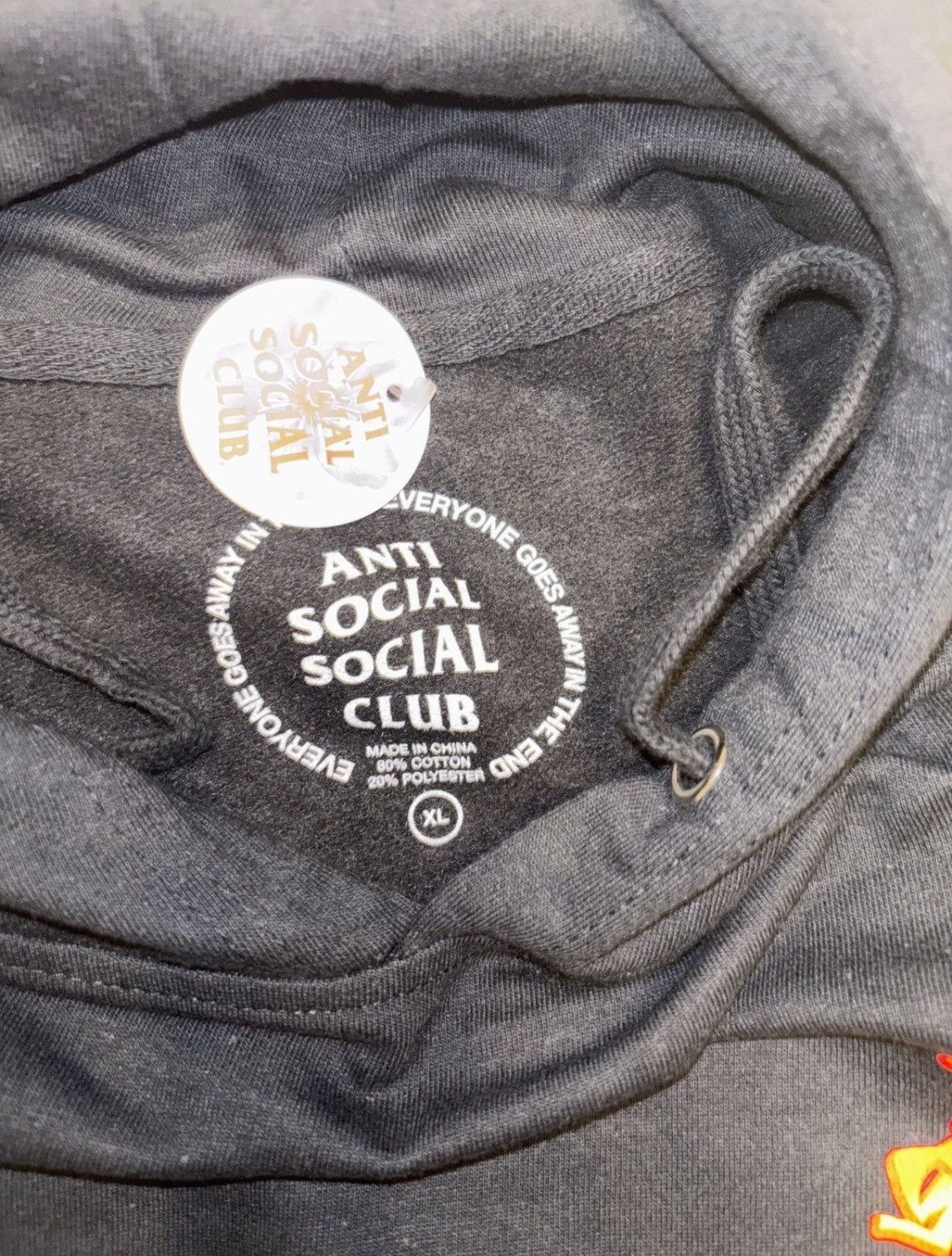 Anti Social Social Club ASSC Low Brow Hoodie Black BRAND NEW Size US XL / EU 56 / 4 - 2 Thumbnail