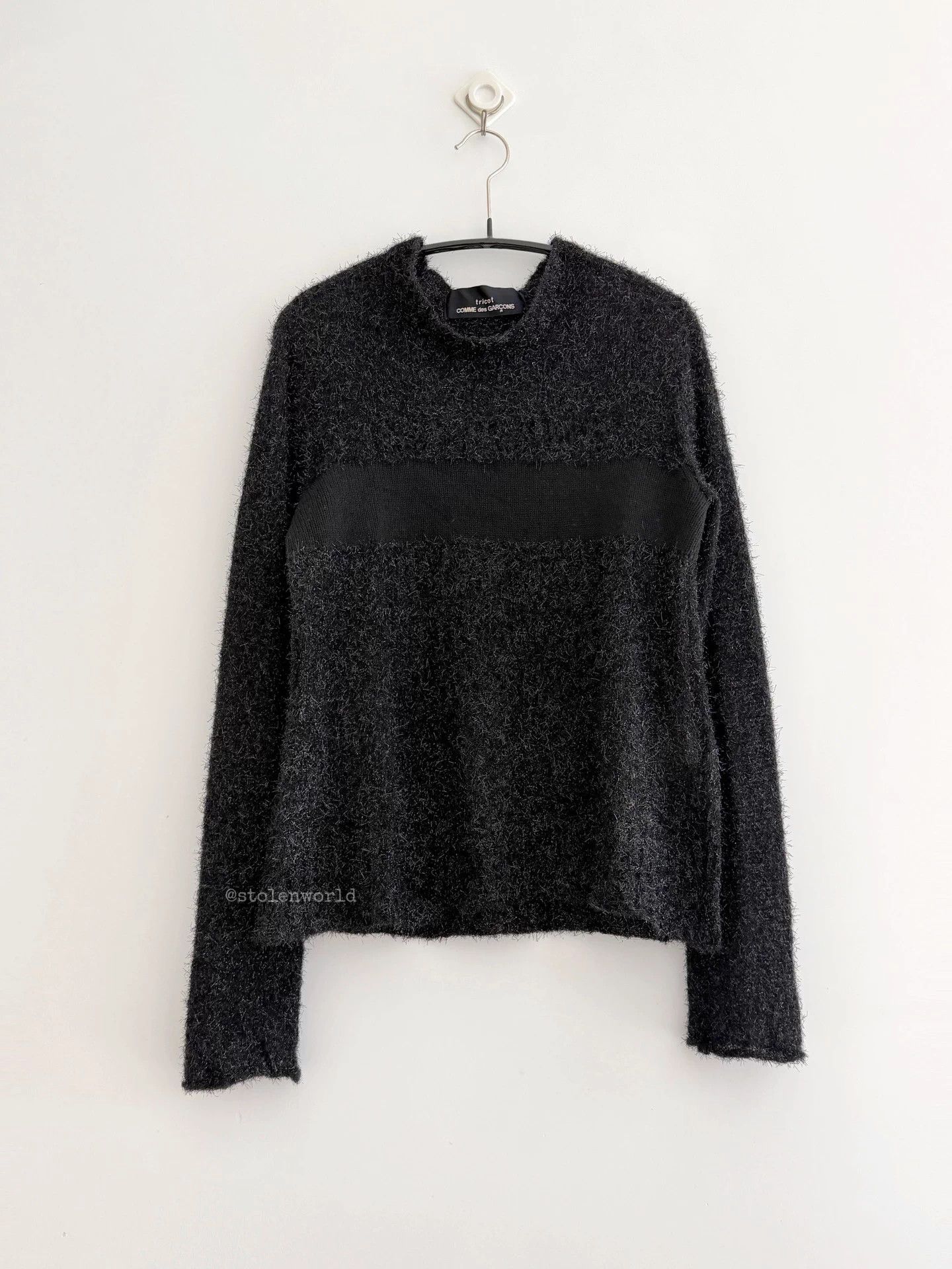 Comme des Garcons Comme des Garçons 1999 AW Shimmer Tricot Knit Top Striped Wool Size XS / US 0-2 / IT 36-38 - 5 Thumbnail