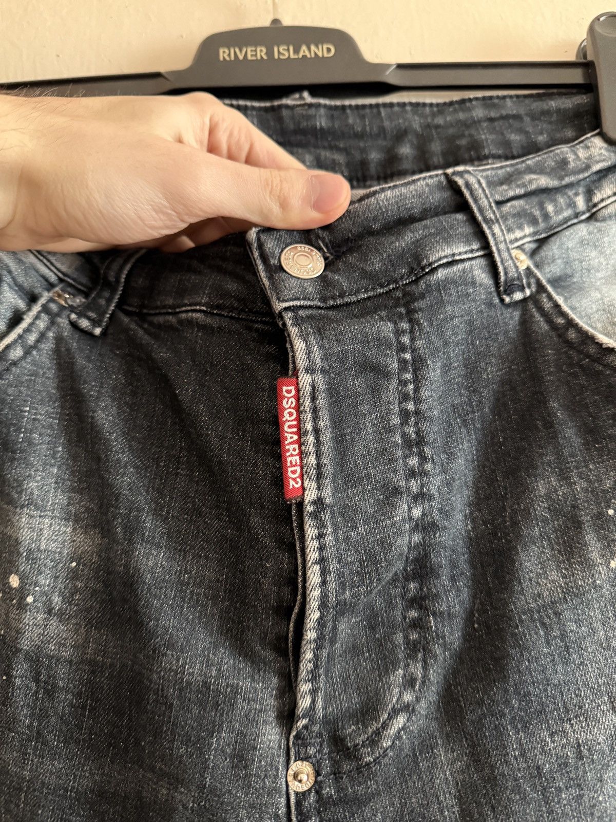 Dsquared2 Vintage Dsquared2 Jean Distressed Paint Splatter Denim Jeans Size US 32 / EU 48 - 7 Thumbnail