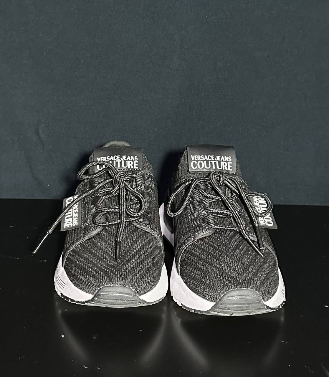 Versace × Versace Jeans Couture NEW! VERSACE jeans couture black dynamic sneakers Size US 4 / IT 34 - 5 Thumbnail