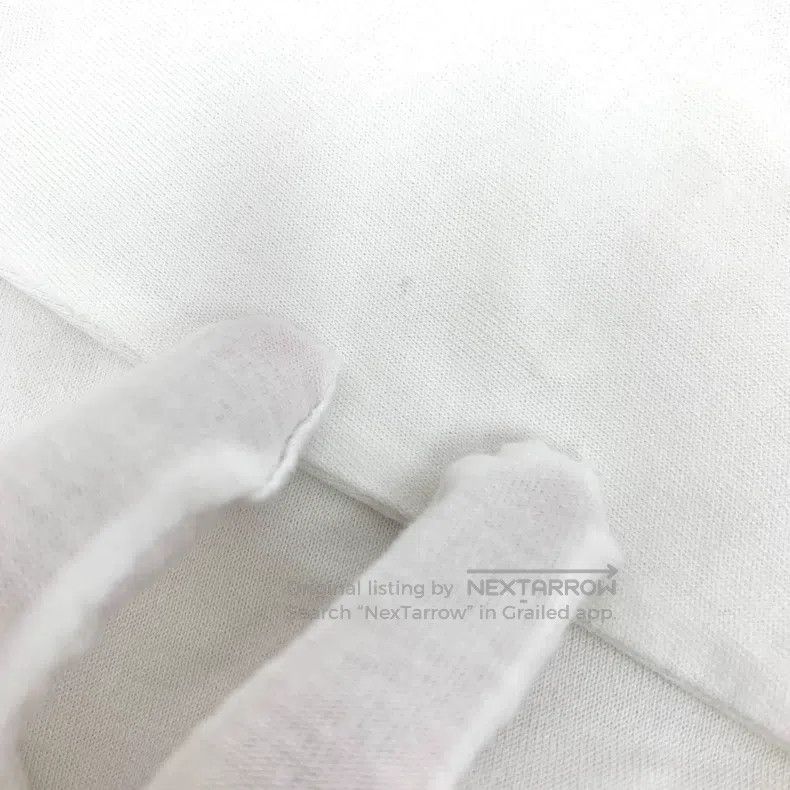 Acne Studios Acne Studios White Smile Embroidered Cotton Round Neck Lon Size US S / EU 44-46 / 1 - 9 Thumbnail