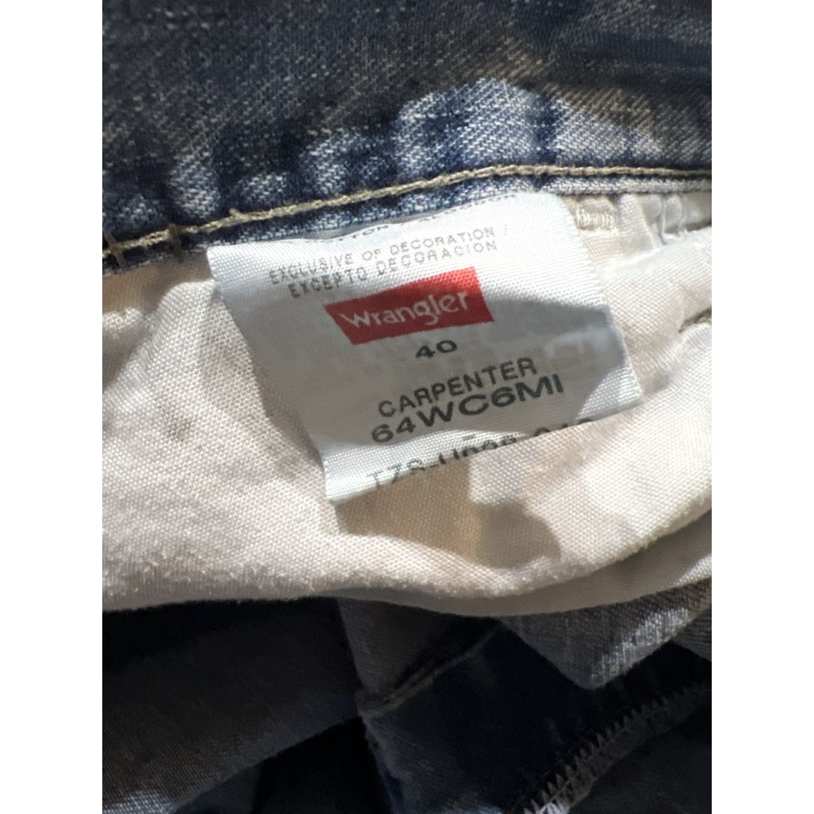 Wrangler Wrangler Shorts Mens 40 Blue Denim Carpenter Cotton Workwear Regular Fit Size US 40 / EU 56 - 5 Thumbnail