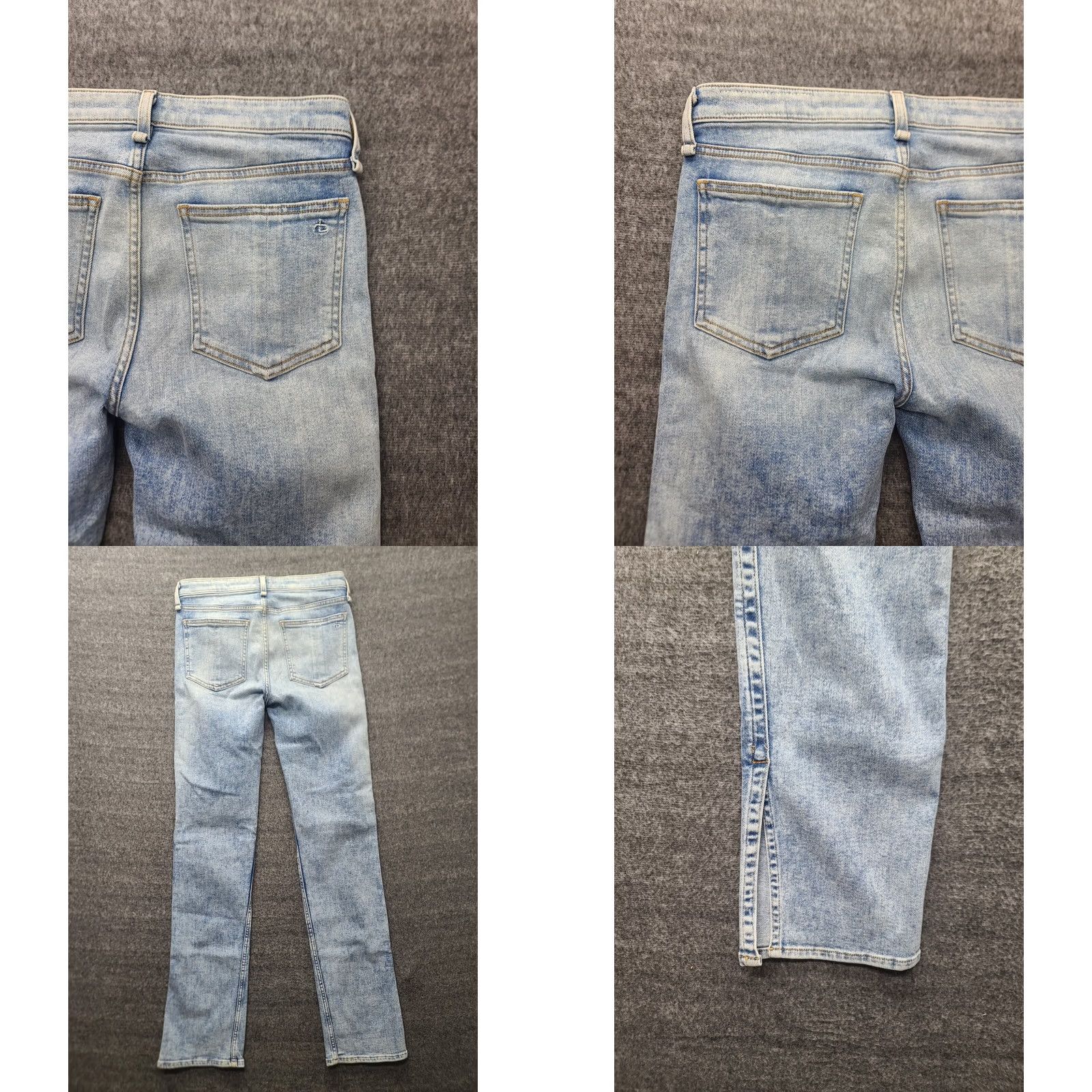 Rag & Bone rag & bone Jeans Womens 27x32 Cate Mid Rise Flared Cloudy Light Wash Stretch Denim Blue 27 Regular Inseam 32 Womens Jeans Size 27" / US 4 / IT 40 - 9 Thumbnail