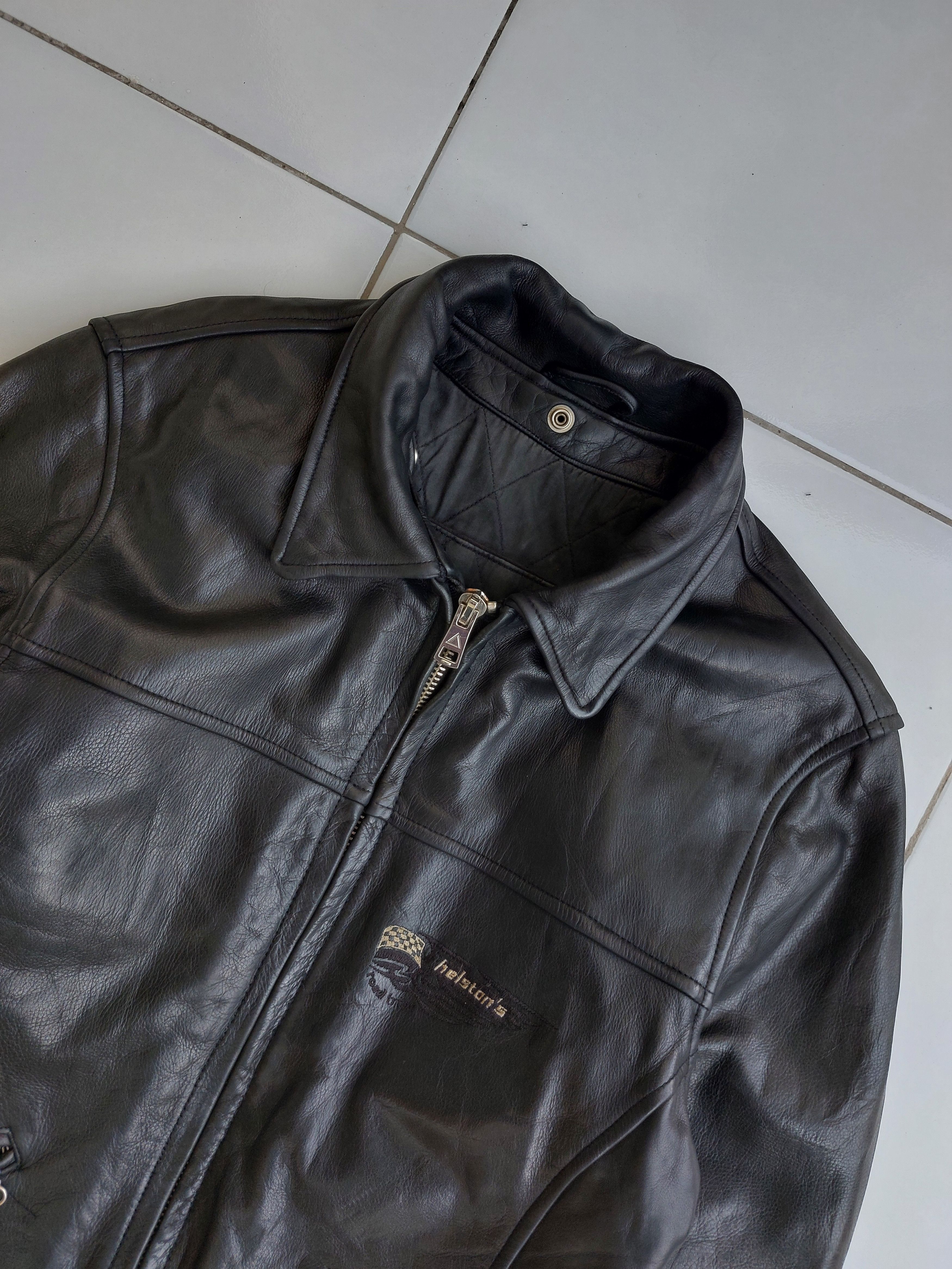 Vintage Helstons Vintage Lady Biker Leather Jacket Womens Size L / US 10 / IT 46 - 4 Thumbnail