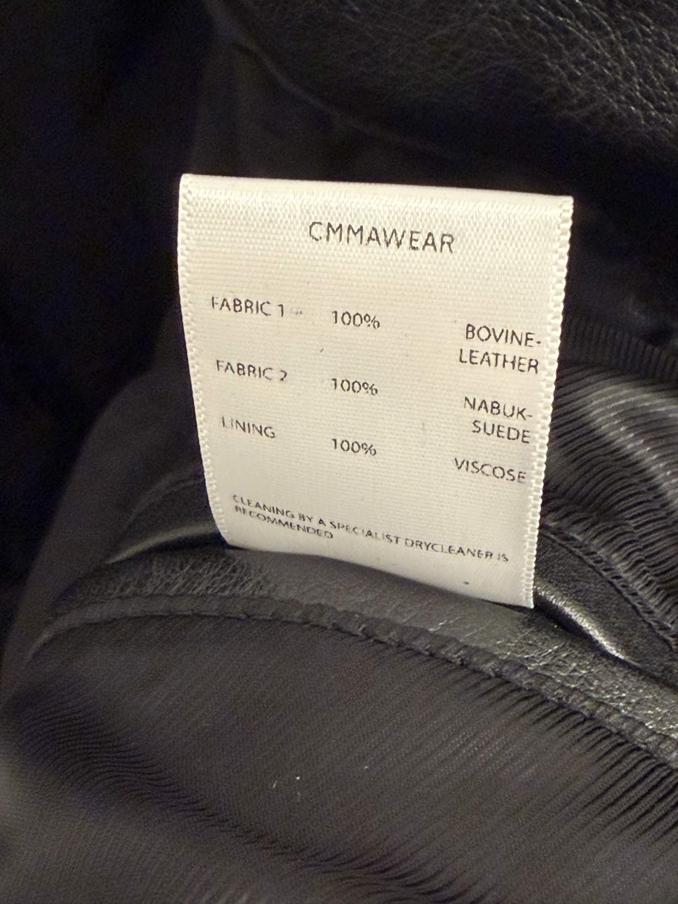 CMMAWEAR CMMAWEAR FW24 Urus Leather Jacket All Black Size US M / EU 48-50 / 2 - 6 Thumbnail