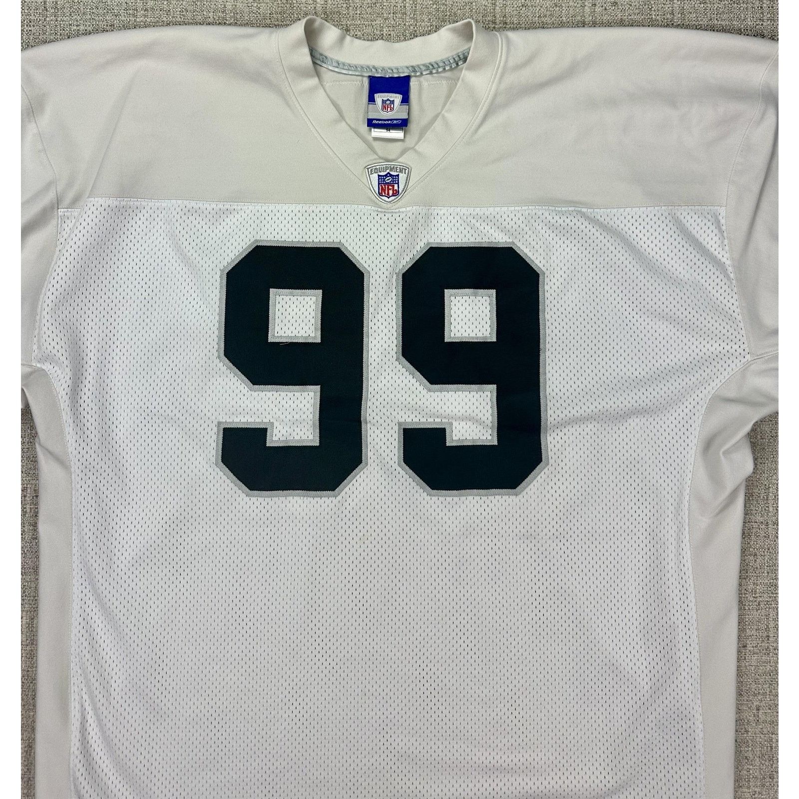 Reebok Reebok Authentic Warren Sapp Oakland Raiders Jersey Stitched Size US XXL / EU 58 / 5 - 2 Thumbnail