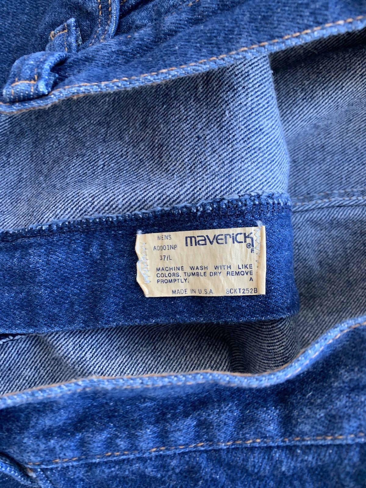 Vintage × Wrangler Vintage 70s Maverick Bootcut Jeans Dark Wash Size US 35 - 8 Thumbnail