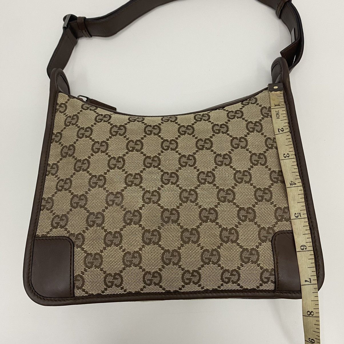 Gucci AUTHENTIC GUCCI GG CANVAS SHOULDER BAG Size ONE SIZE - 16 Thumbnail