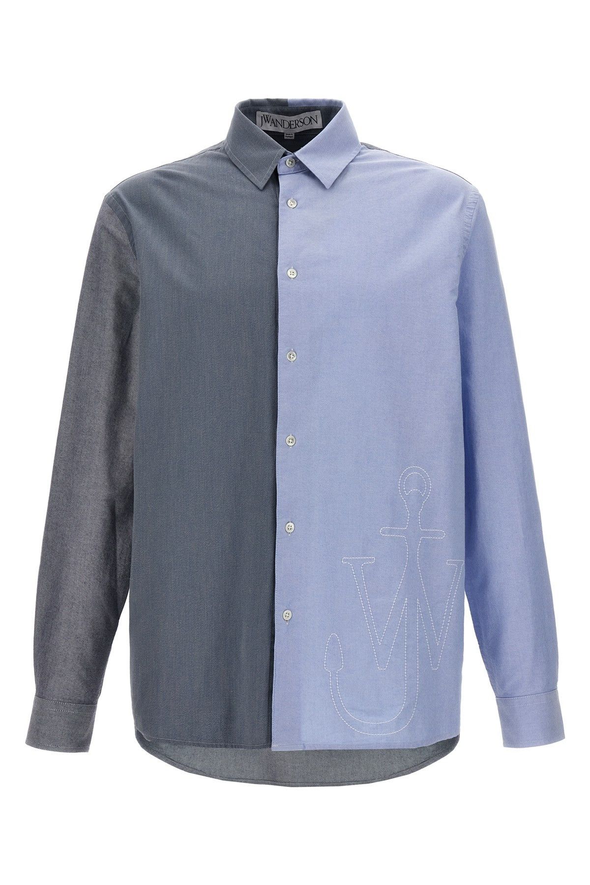 image of J W Anderson 'anchor' Shirt in Blue, Men's (Size Small)