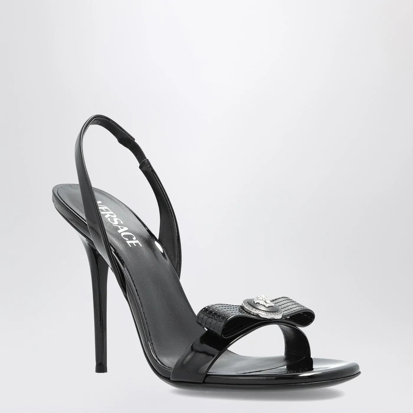 Versace o1d2blof0426 Sandals with Medusa bow in Black Size US 9 / IT 39 - 5 Thumbnail
