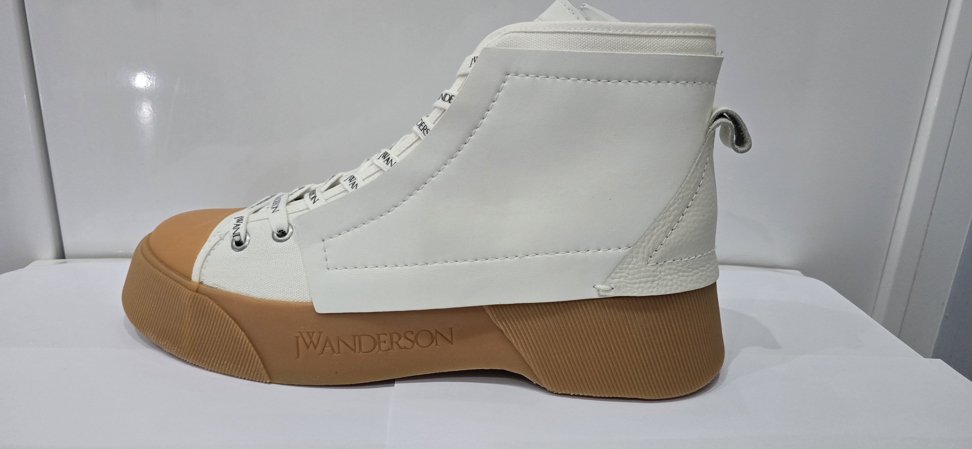 JW Anderson Chunky High-Top Sneakers – White / Gum Sole RRP $450 Size US 9 / IT 39 - 2 Thumbnail