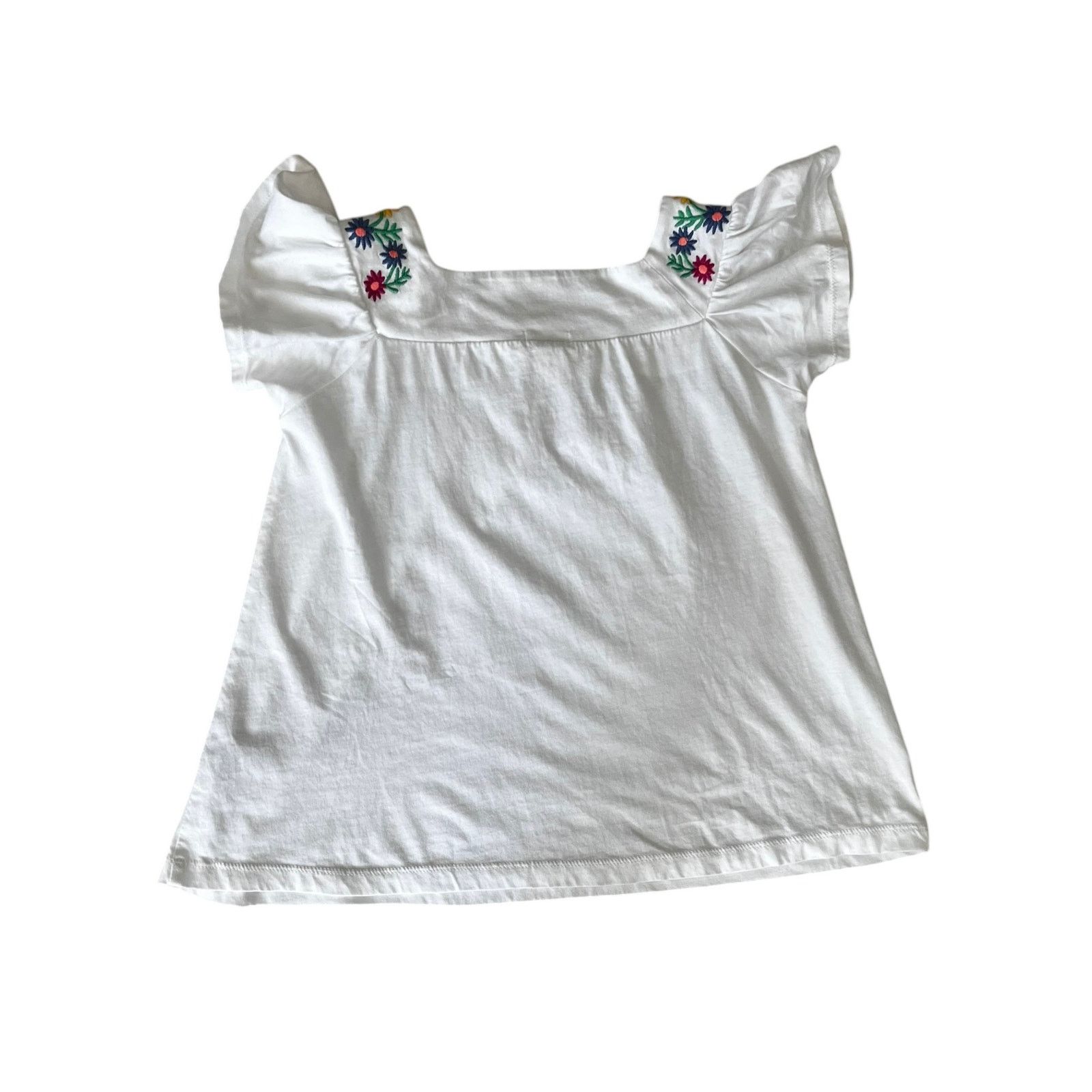 J.Crew J.Crew CrewCuts Girls Top Embroider Neck Flutter Sleeve 8 Size M / US 6-8 / IT 42-44 - 4 Thumbnail