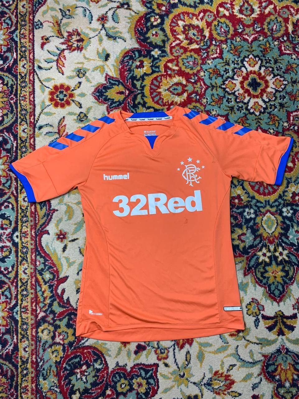 Vintage GLASGOW RANGERS 2018 2019 THIRD FOOTBALL SHIRT SOCCER JERSEY Size US S / EU 44-46 / 1 - 1 Thumbnail