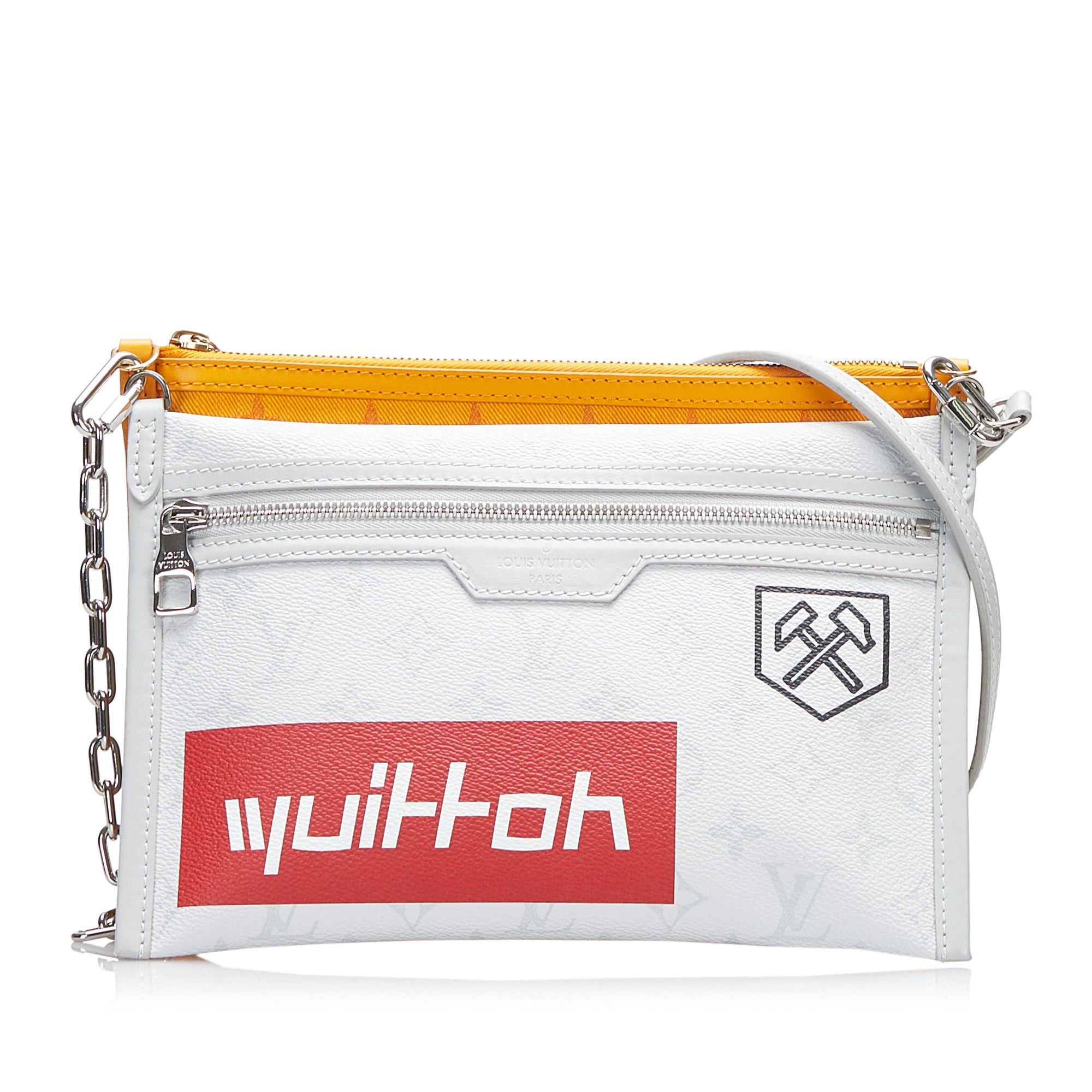 Louis Vuitton Louis Vuitton Monogram Antartica Double Flat Messenger Gray Size ONE SIZE - 1 Thumbnail
