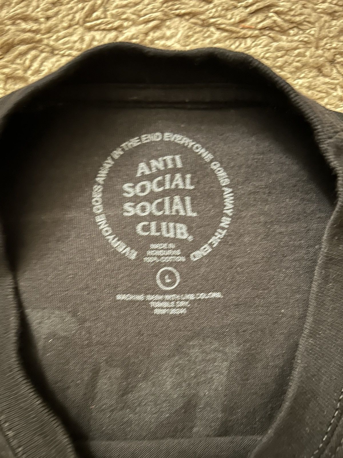 Anti Social Social Club Anti Social Social Club Dramatic Black Kkotch Tee Size Large Size US L / EU 52-54 / 3 - 7 Thumbnail