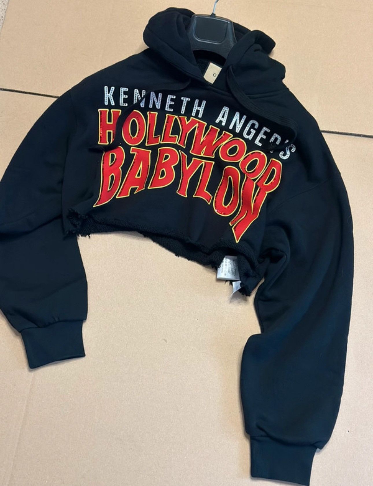 Gucci GUCCI BLACK CROPPED HOODIE Size L / US 10 / IT 46 - 5 Thumbnail