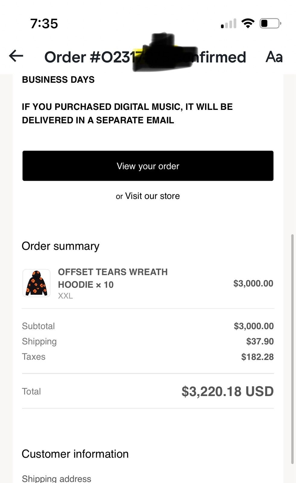 DENIM TEARS Denim Tears Offset Hoodie Size XXl Size US XXL / EU 58 / 5 - 4 Thumbnail