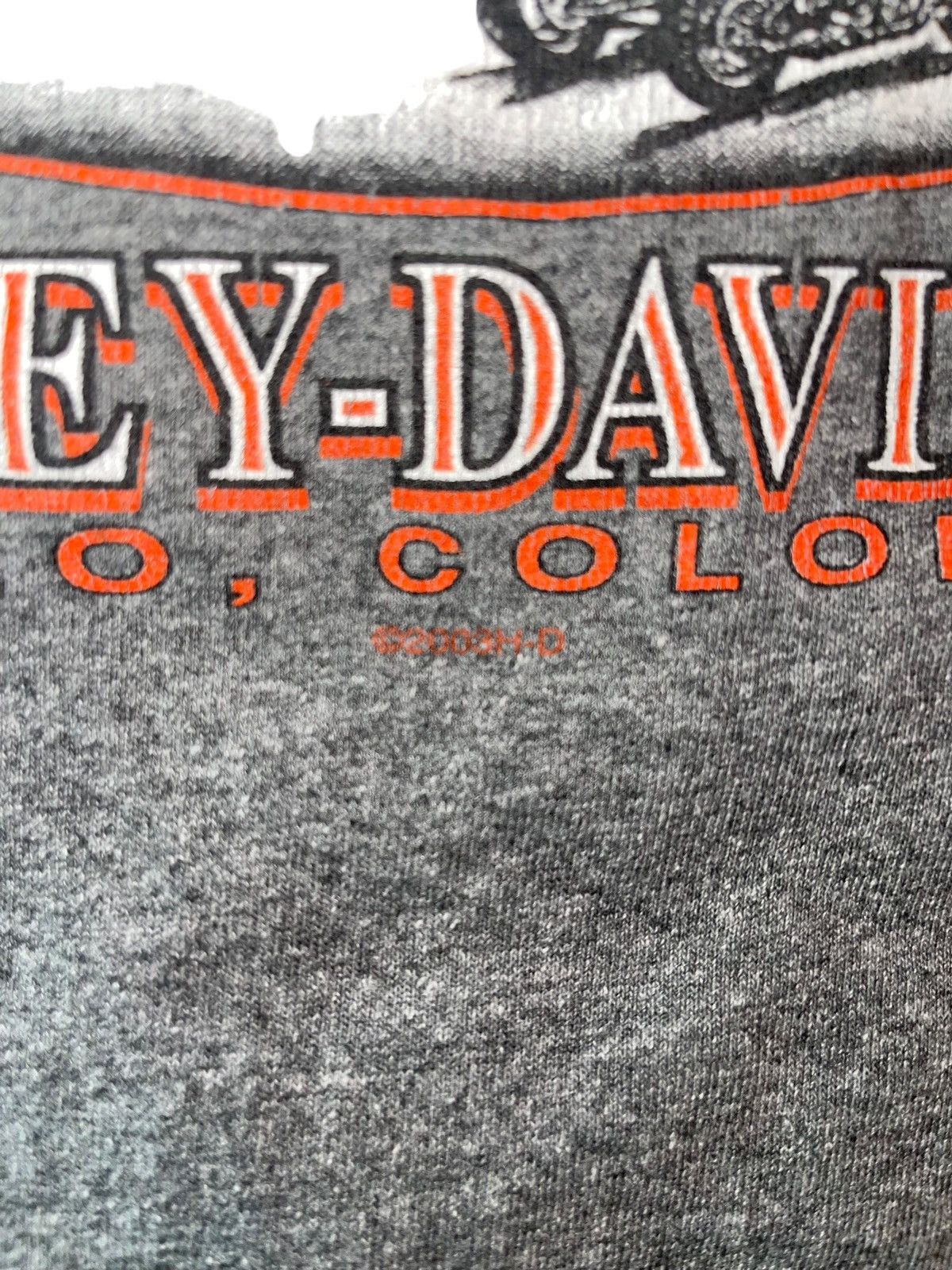 Harley Davidson Vintage 2003 Harley Davidson "The Outpost" T-shirt Size US L / EU 52-54 / 3 - 4 Thumbnail