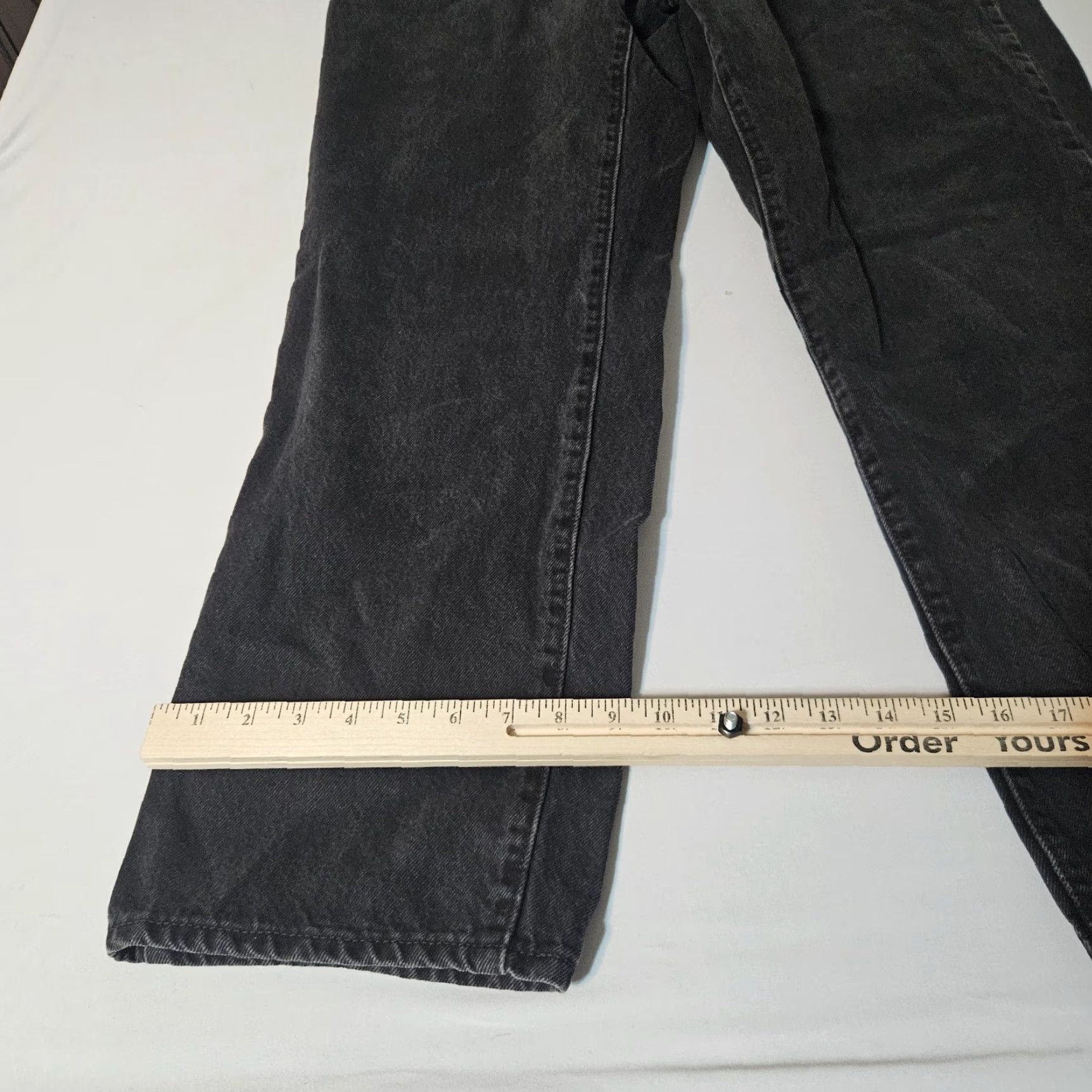 Levi's Levi's Baggy 94 Jeans Womens 33x30 Black Wide-Leg High Waist Retro Relaxed 5-Pocket Denim Global Jed Size 24" / US 00 / IT 34 - 7 Thumbnail