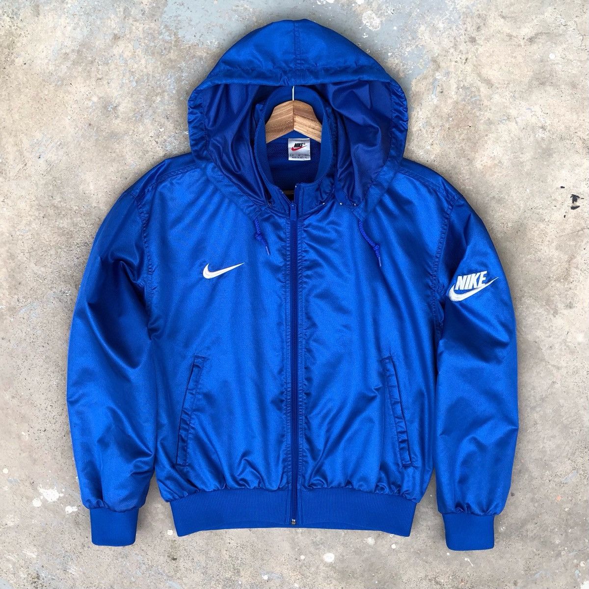 Nike Vintage 90s Nike Men’s Embroidery Logo Light Bomber Jacket Size US M / EU 48-50 / 2 - 1 Thumbnail