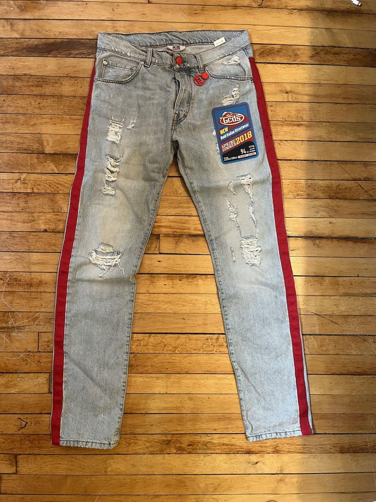 GCDS S/s 2018 applique jeans Size US 32 / EU 48 - 1 Thumbnail