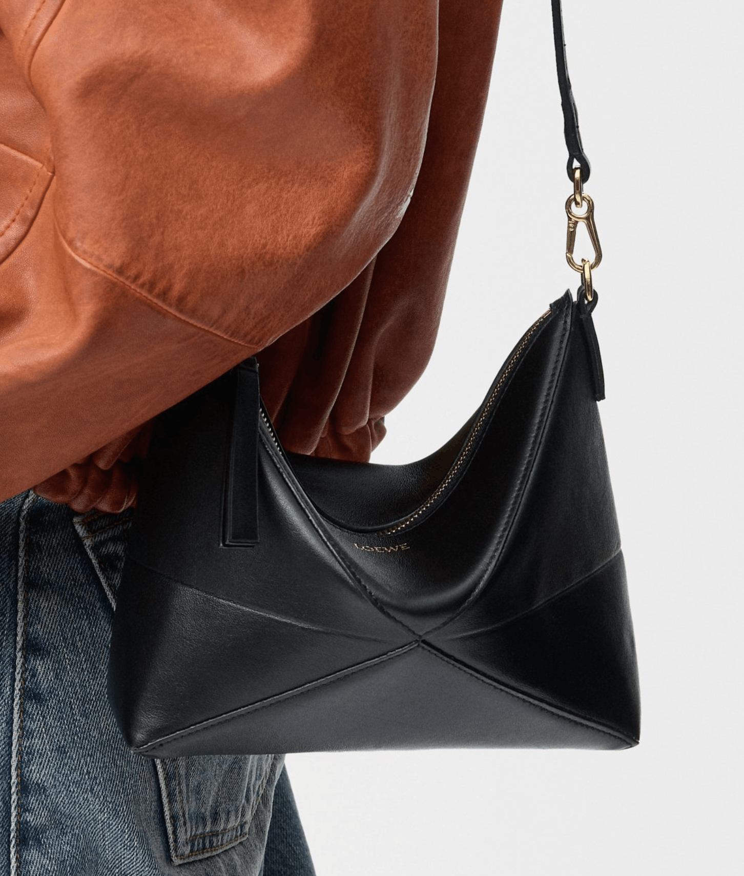 Loewe Leather Crossbody Bag – Near New – Full Set – Black