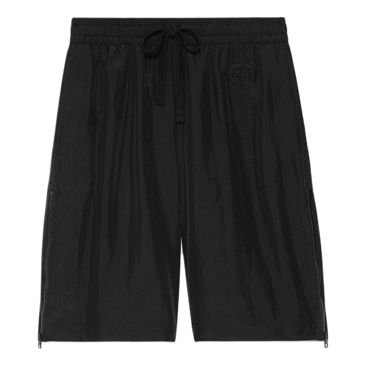 Gucci o1la5ras0526 Silk Pongé Shorts in Black Size 26" / US 2 / IT 38 - 1 Preview