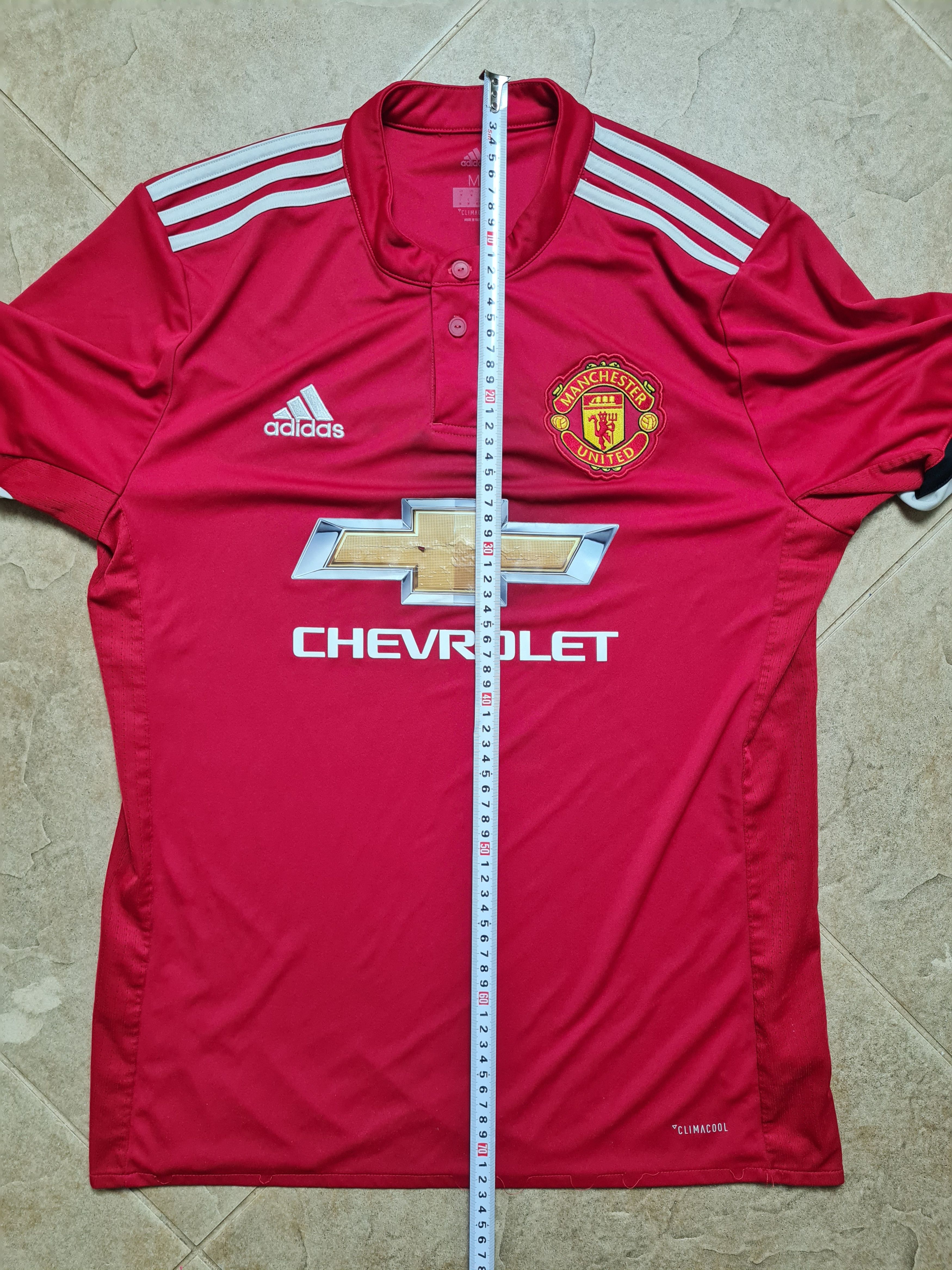 Adidas Manchester United Home Jersey 2017 18 Adidas Chevrolet Red Size US M / EU 48-50 / 2 - 5 Thumbnail