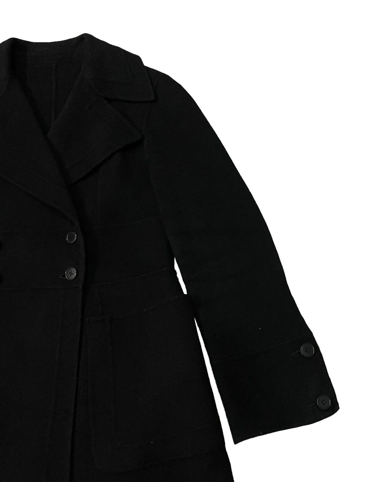 DKNY Vintage Donna Karan New York DKNY Wool Long Coat Jacket Size S / US 4 / IT 40 - 2 Thumbnail