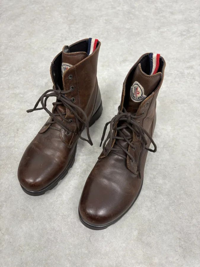 Moncler 2000s Moncler Brown Leather Boots Size US 8 / EU 41 - 3 Thumbnail