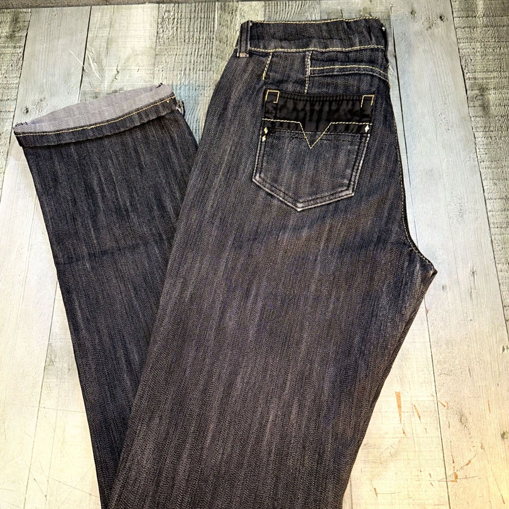 Vintage Paco Jeans Women’s Size 9 Dark Wash Denim Y2K Streetwear Bootcut Jeans Women Size 9 Dark Blue Denim Pac o Size 30" / US 8 / IT 44 - 4 Thumbnail