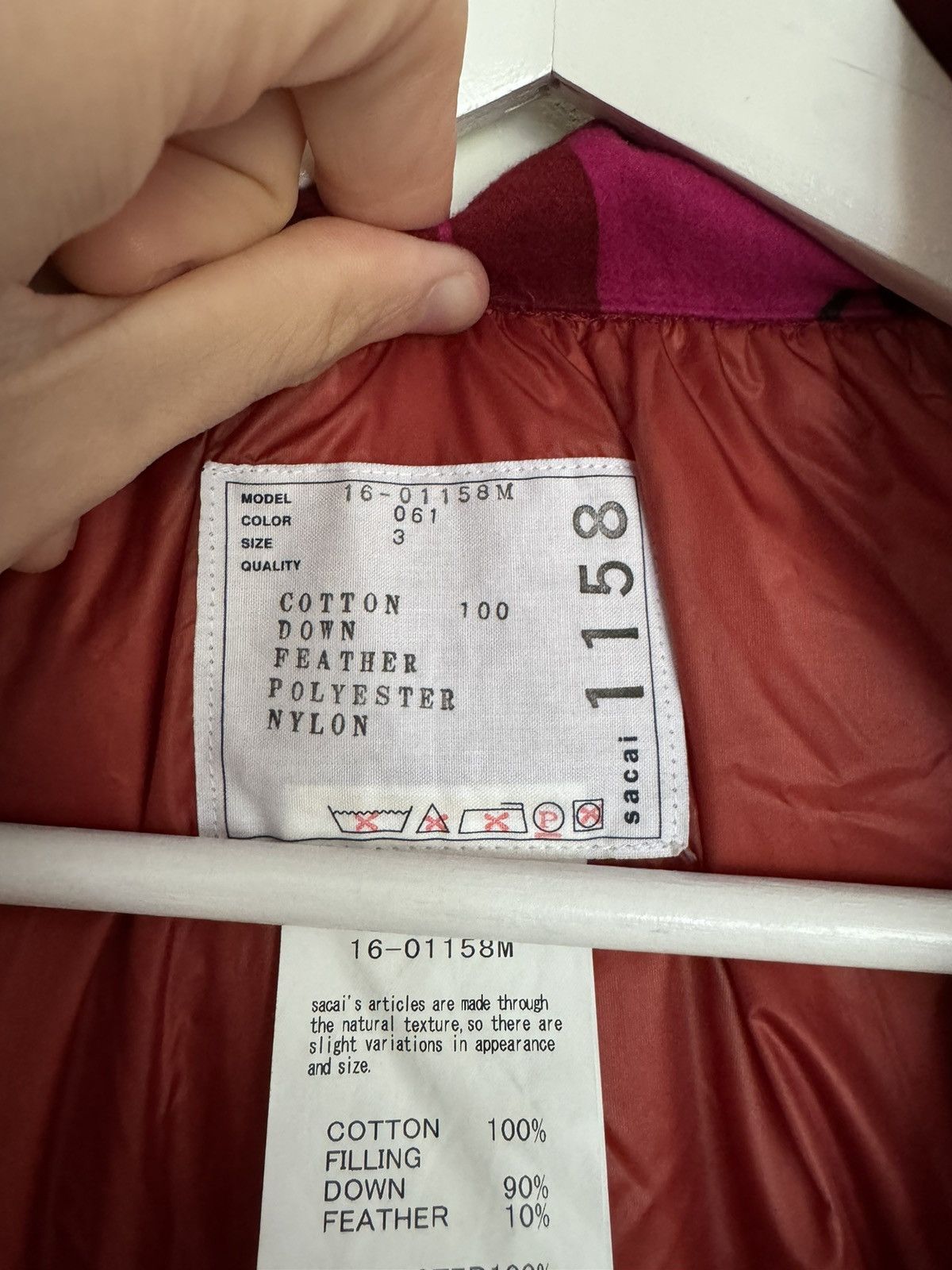Sacai Sacai down feather vest size 3 Size US L / EU 52-54 / 3 - 7 Thumbnail