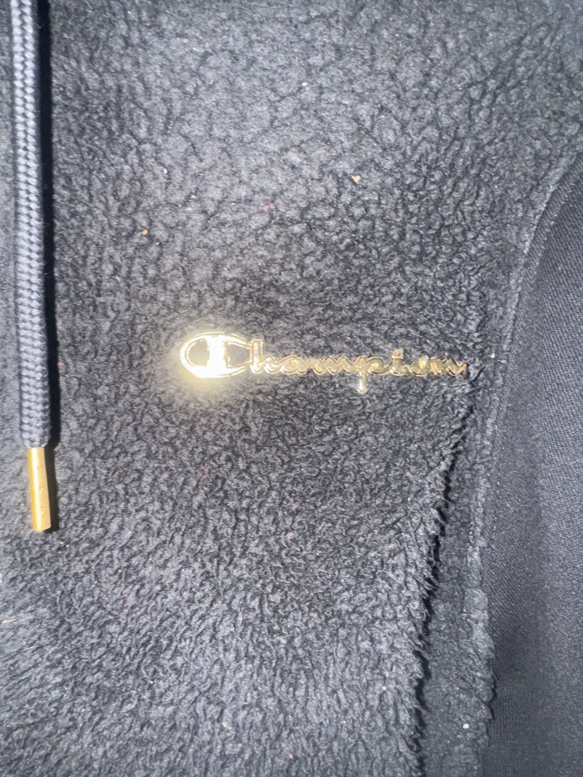 Champion Champion black fur hoodie Size US S / EU 44-46 / 1 - 1 Thumbnail