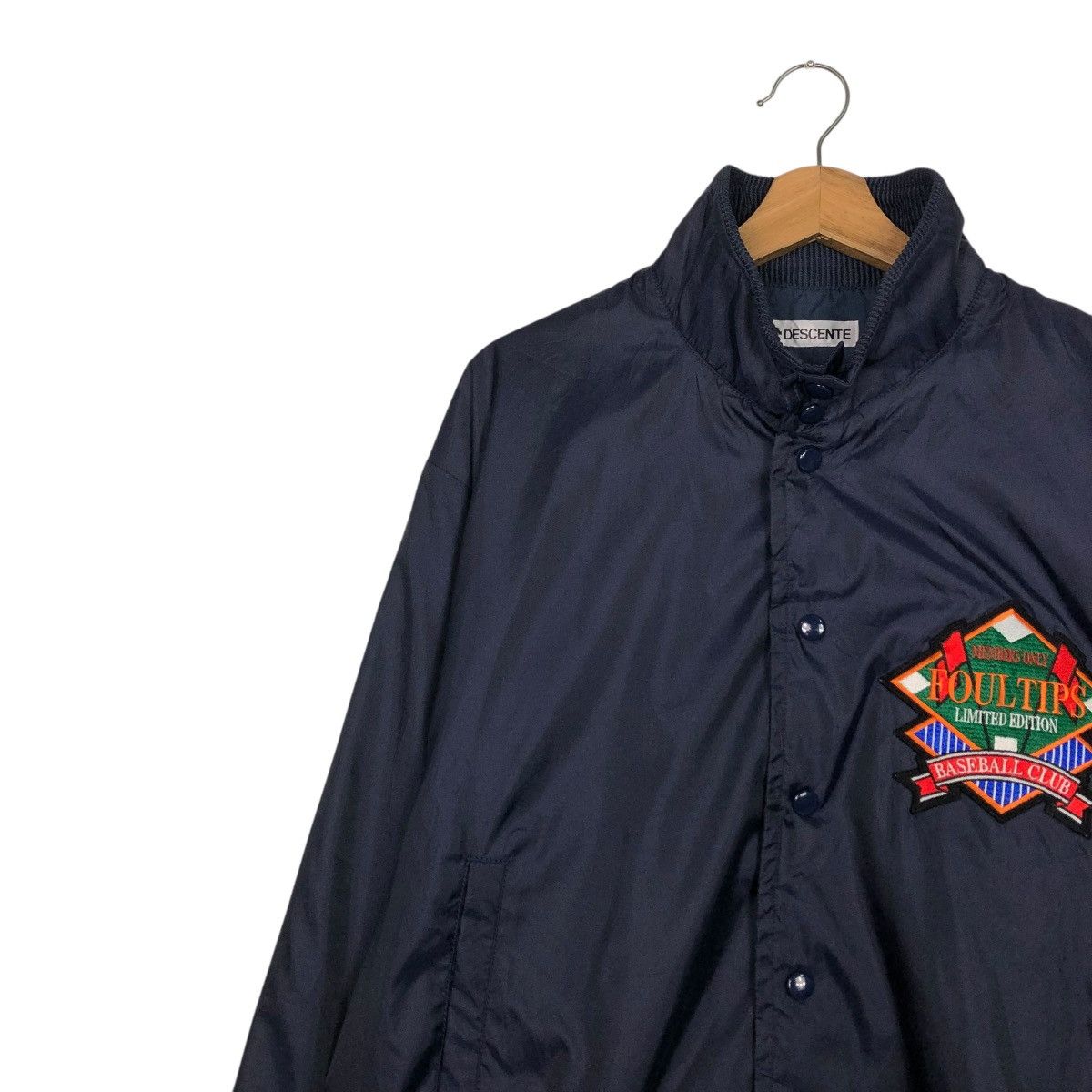 Japanese Brand 🔥VINTAGE BOMBER JACKET DESCENTE FOUL TIPS BASEBALL CLUB Size US L / EU 52-54 / 3 - 9 Thumbnail