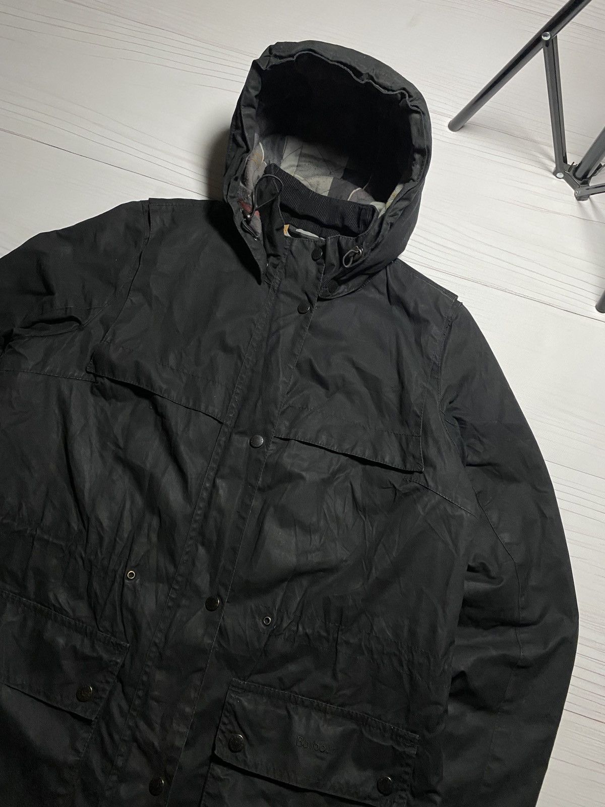 Barbour Vintage Barbour Cassley Waxed Jacket LWX1080BK71 Size XL / US 12-14 / IT 48-50 - 12 Thumbnail