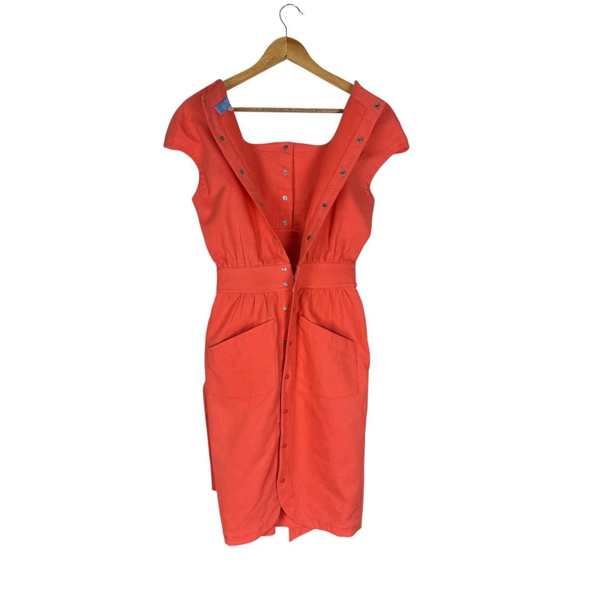 Thierry Mugler 🌟THIERRY MUGLER DRESS SNAP BUTTON SLEEVELESS Size S / US 4 / IT 40 - 11 Thumbnail