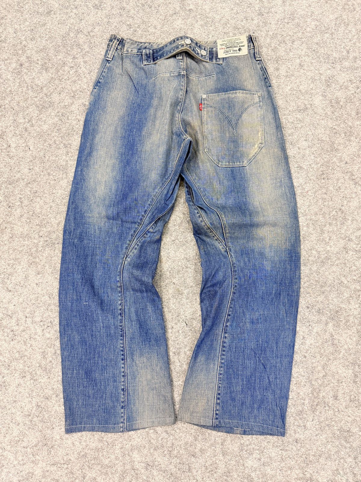 Levi's Vintage Levis Engineered buckle belt jeans Size US 32 / EU 48 - 1 Thumbnail