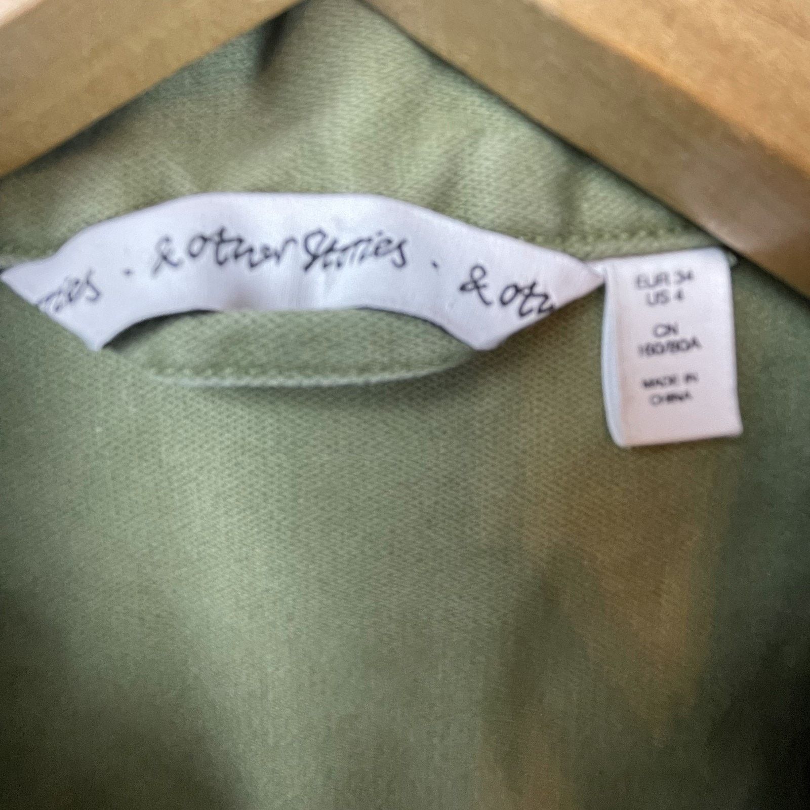& Other Stories & Other Stories Jacket Womens 4 Olive Green Outdoors Hiking Size S / US 4 / IT 40 - 3 Thumbnail