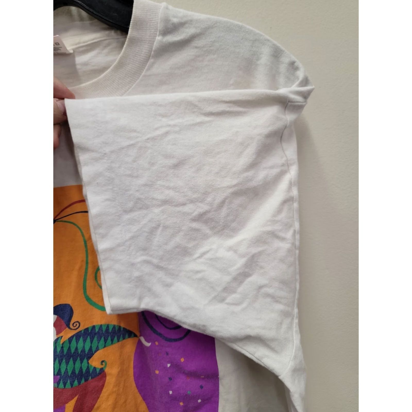 Fruit Of The Loom VINTAGE Fruit of the Loom T-Shirt Shirt White XL Men Graphic 92 Y St. New York City David Niedenthal Mus/City 90s Mems Distressed Size US XL / EU 56 / 4 - 5 Thumbnail