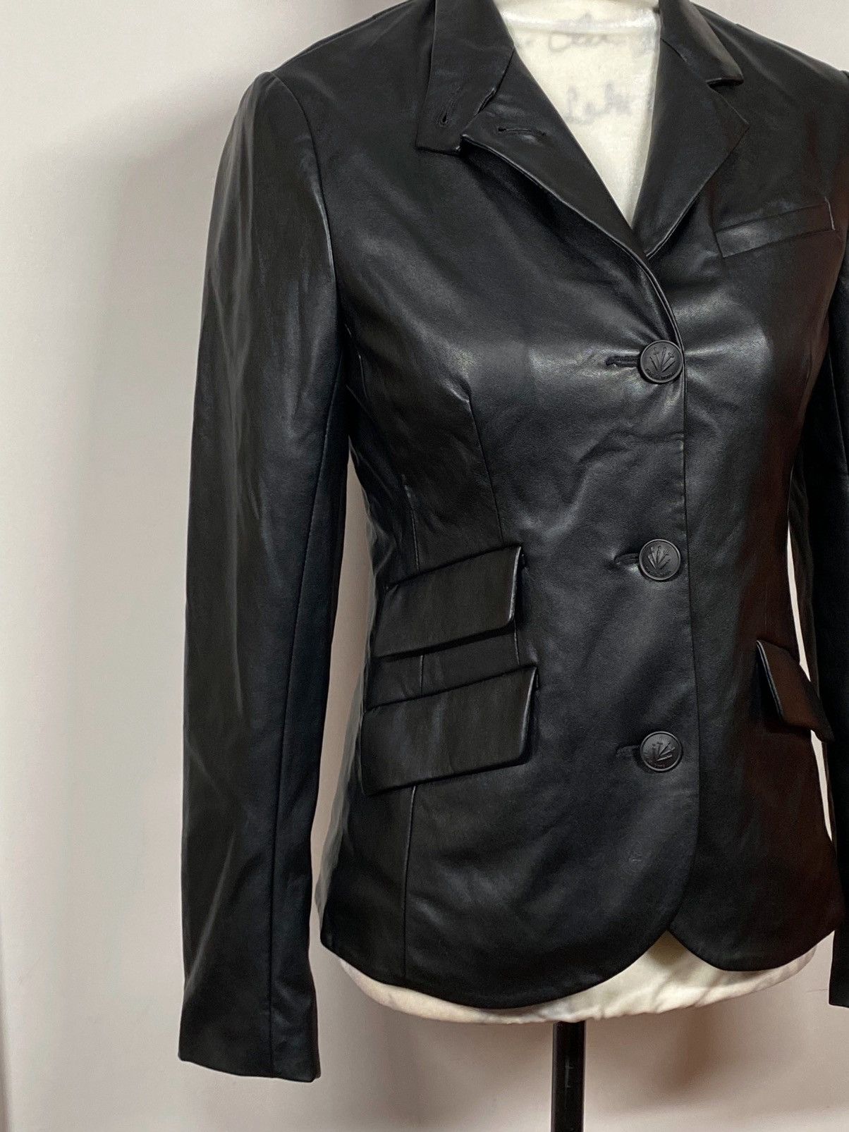 Rag & Bone rag & bone Slade Faux Leather Tailored Blazer size 0 Size XS / US 0-2 / IT 36-38 - 6 Thumbnail