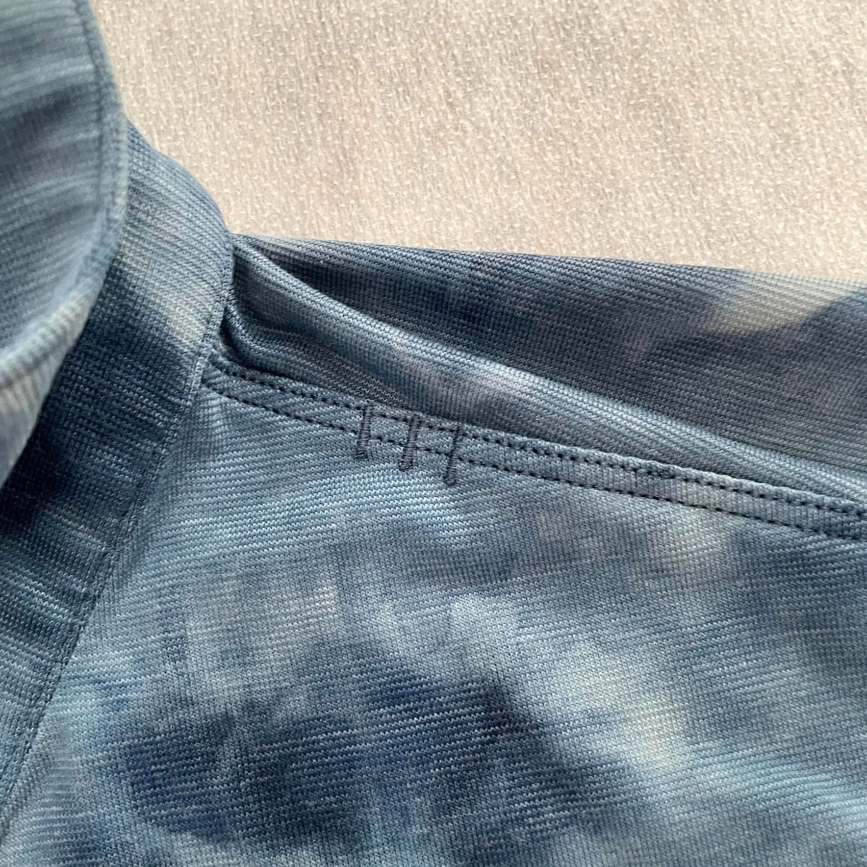 Lululemon Lululemon Polo Shirt Adult Large Blue Tie Dye Snap Button Golf Active Mens L Size US L / EU 52-54 / 3 - 5 Thumbnail