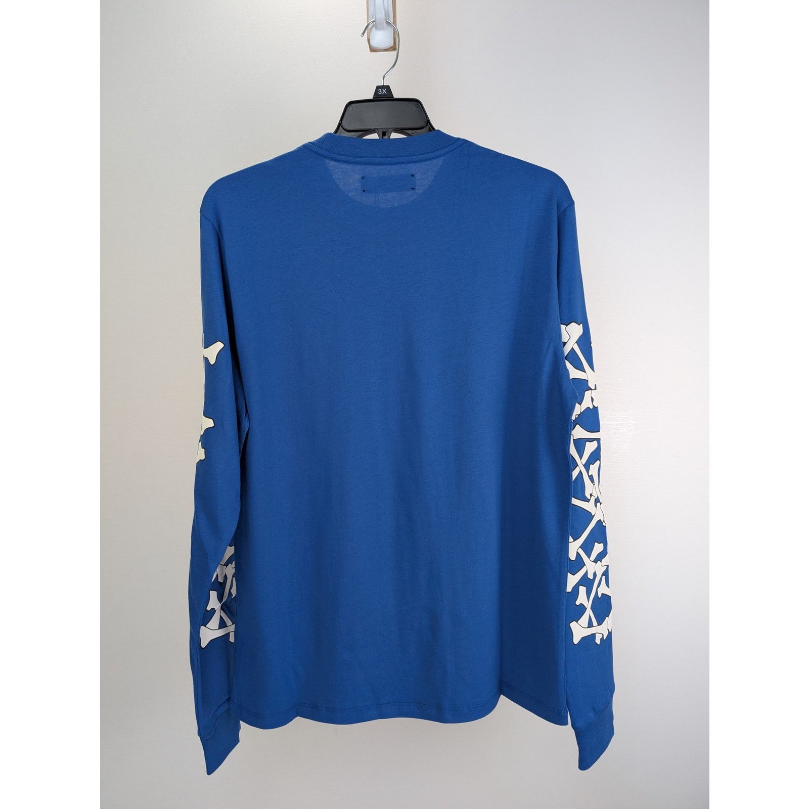 Amiri o1rshd1 Bones Stacked Long Sleeve Tee T-Shirt in Blue Size US M / EU 48-50 / 2 - 11 Thumbnail
