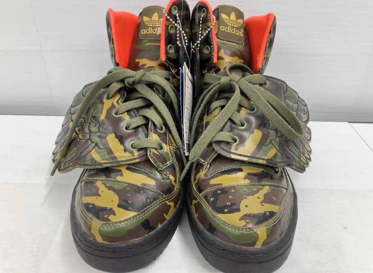 Adidas × Jeremy Scott Jeremy Scott x Adidas Camouflage Leather Wing Sneakers Size US 9 / EU 42 - 5 Thumbnail